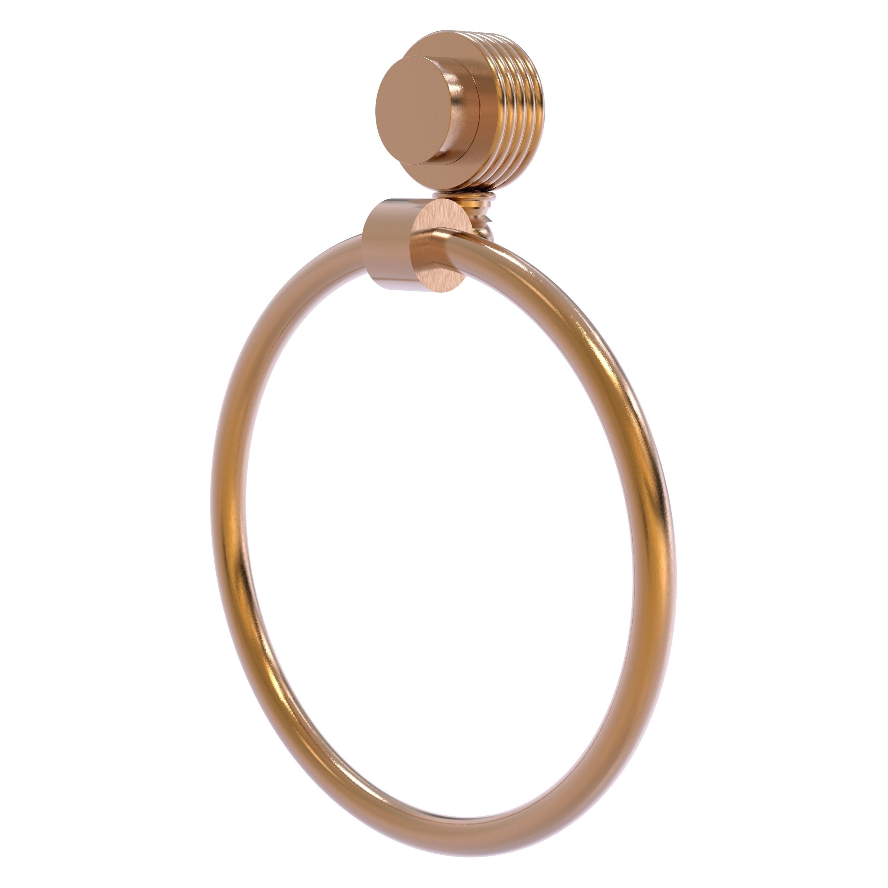 Allied Brass Venus Collection Towel Ring with Grooved Accent