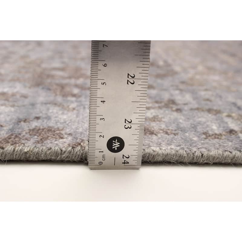 ECARPETGALLERY Hand-knotted Heritage Charcoal Silk Rug - 5'4 x 7'6
