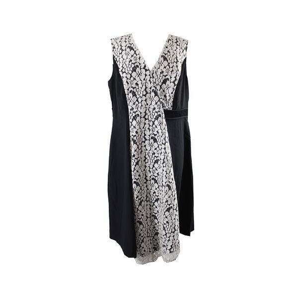 Shop Rachel Rachel Roy Curvy Plus Size Black Lace Front A Line
