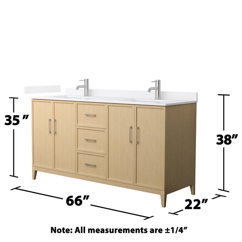 Wyndham Collection WCH717166D-VCA-UNSMXX Elan 66" Free Standing Double