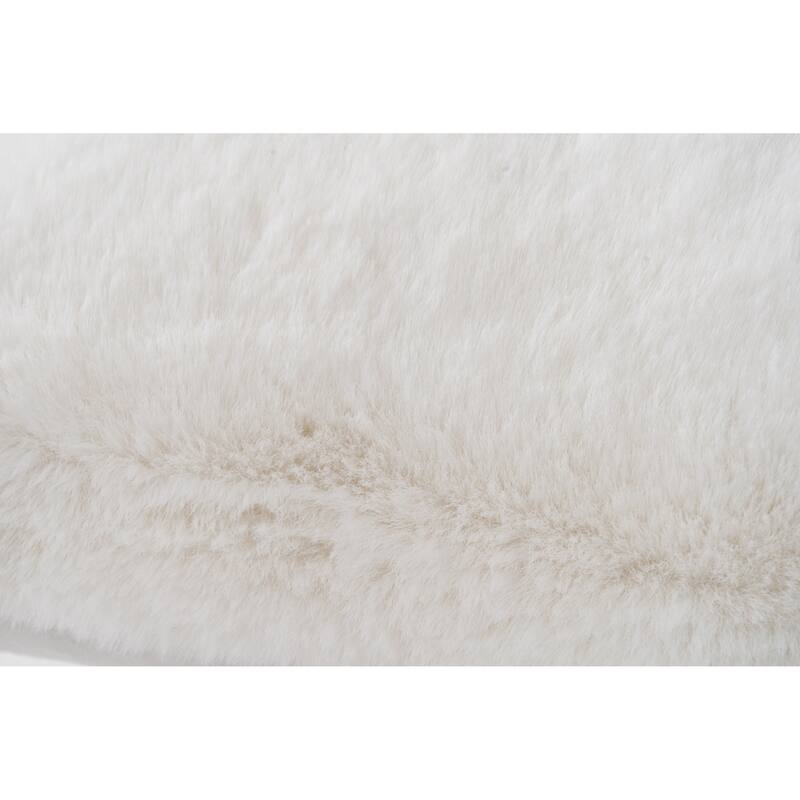 Faux Rabbit Collection Solid Square Pillow - (20" x 20")