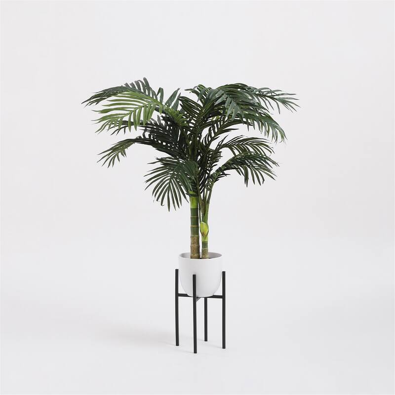 Ascot Plant Stand Black 8"Dia - A - Black
