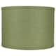 Classic Burlap Drum Lampshade, 8-inch to 16-inch Bottom Size Available - 14" - Khaki Green