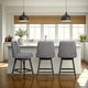 preview thumbnail 2 of 176, Amalie Upholstered Bar Stool, Swivel Counter Height Stool with Solid Wood Frame