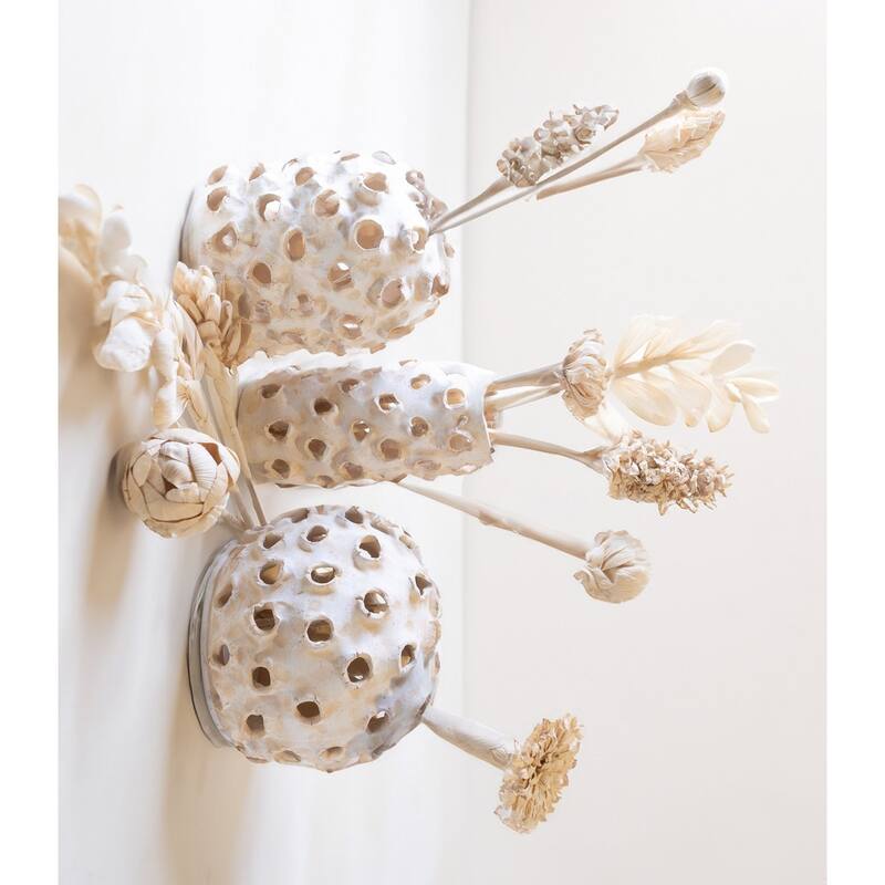 Flower Bud Tabletop Decoration - 25" - Cream