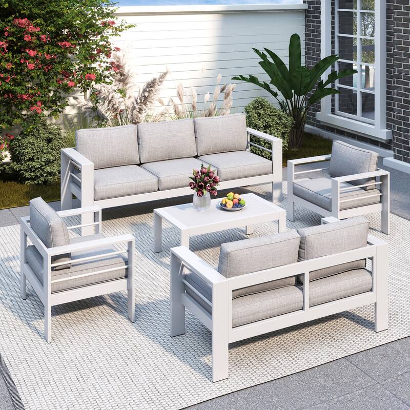Royalcraft 5-Piece Outdoor Conversation Set with Cushions