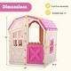 preview thumbnail 13 of 18, Costway Outdoor Kids Playhouse with Openable Door Windows for Home - See Details