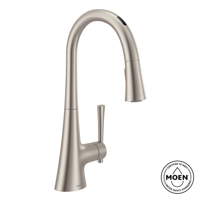Moen Kurv Smart Faucet 1.5 GPM Single Hole Pull Down Kitchen Faucet