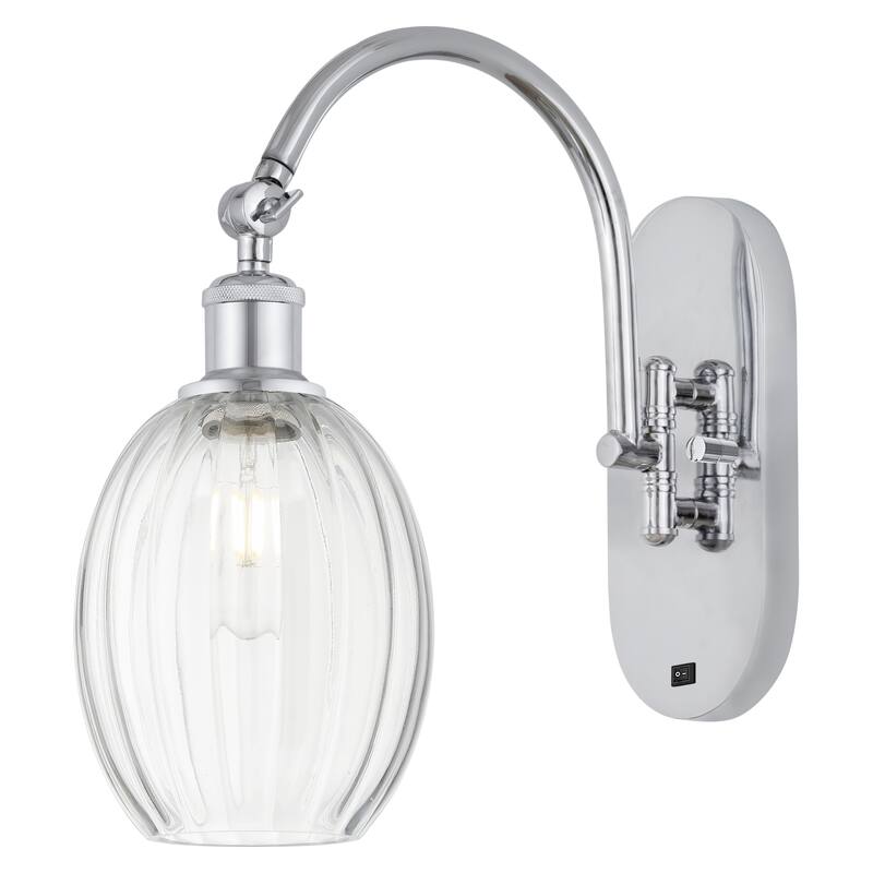 Innovations Lighting Endless Possibilities Ballston - Preston - 1 Light 6" Bulb Shade Swiveling Sconce - Clear/Polished Chrome