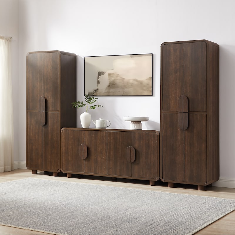 Crosley Millie 3-Piece Sideboard And Pantry Set