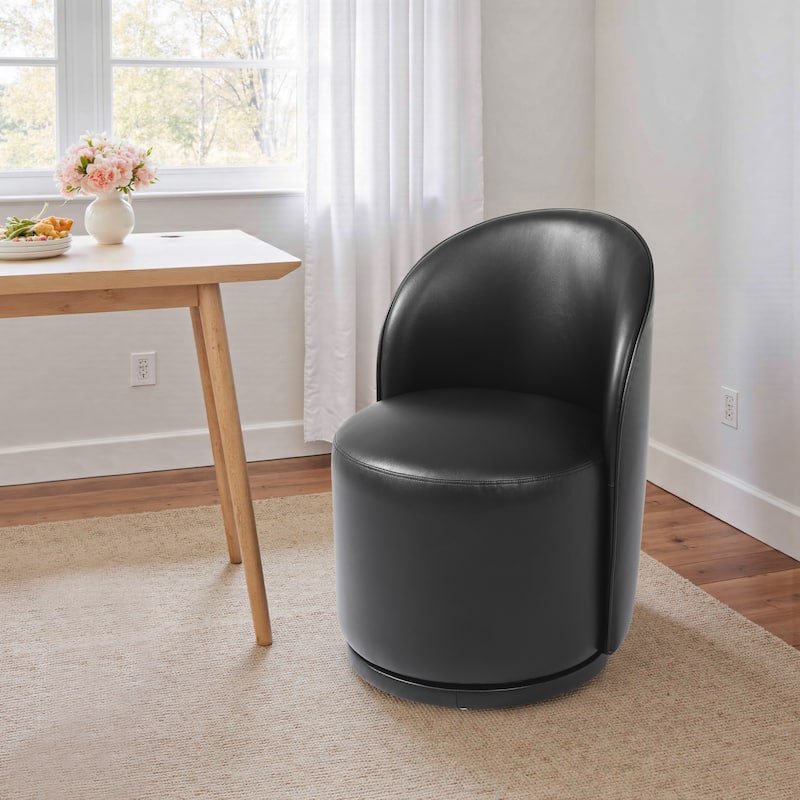 23" W Upholstered Swivel Side Chair for Dining Room, Balcony, Parlour