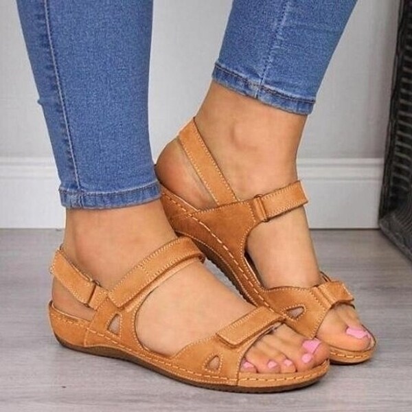 ankle strap velcro sandals