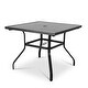 preview thumbnail 17 of 16, NUU GARDEN 5-piece Brown/ Black Metal Outdoor Patio Dining Set