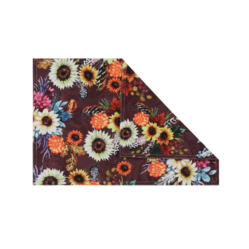 Laural Home Fall Feathers Placemat Set of 4 - 13" x 19"