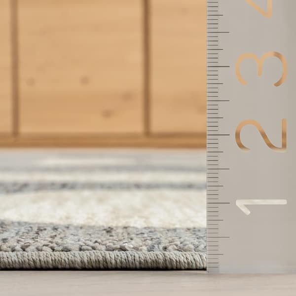 dimension image slide 2 of 4, Nuloom Rhona Modern Geometric Recycled Area Rug