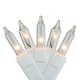 preview thumbnail 2 of 2, Twinkle Icicle Mini Christmas Lights - Clear - 8.5' White Wire - 300ct