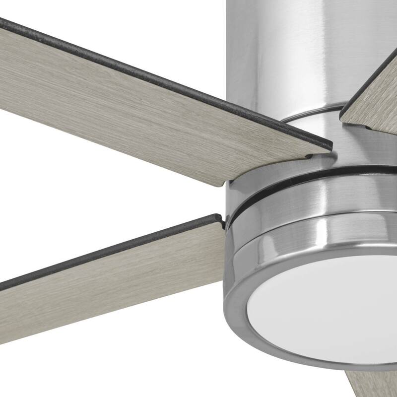 60" Honeywell Graceshire Brushed Nickel Indoor Ceiling Fan with LED Light and Remote Control, 6-Speed BLDC Motor