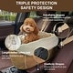 preview thumbnail 26 of 24, WOWMAX Small Dog Car Seat for Center Console Pet Booster Seat for Car Cat Carrier