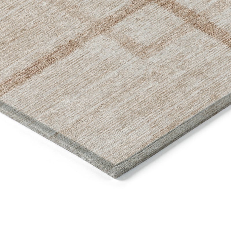 HomeRoots Geometric Transitional Rectangle Outdoor Rug