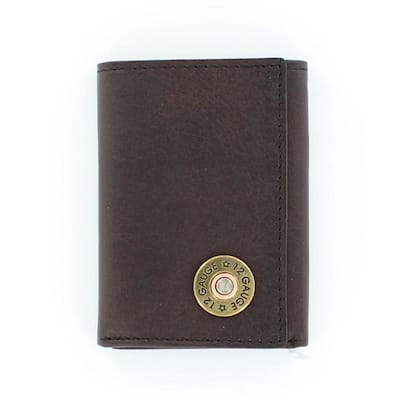 Nocona Western Wallet Mens Trifold Shotgun Shell Aged Bark N5429902 - One Size