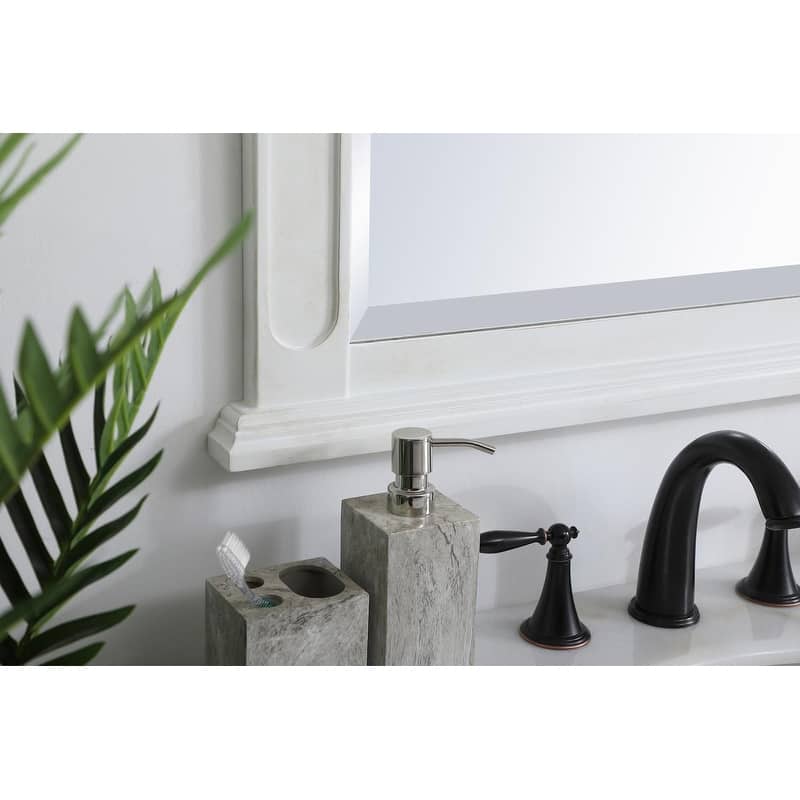 Elegant Lighting Antique Beige Vanity Mirror (22" x 28")