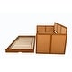 preview thumbnail 7 of 24, Somette Abaco Daybed with Pop-Up in Honey Includes Mattresses