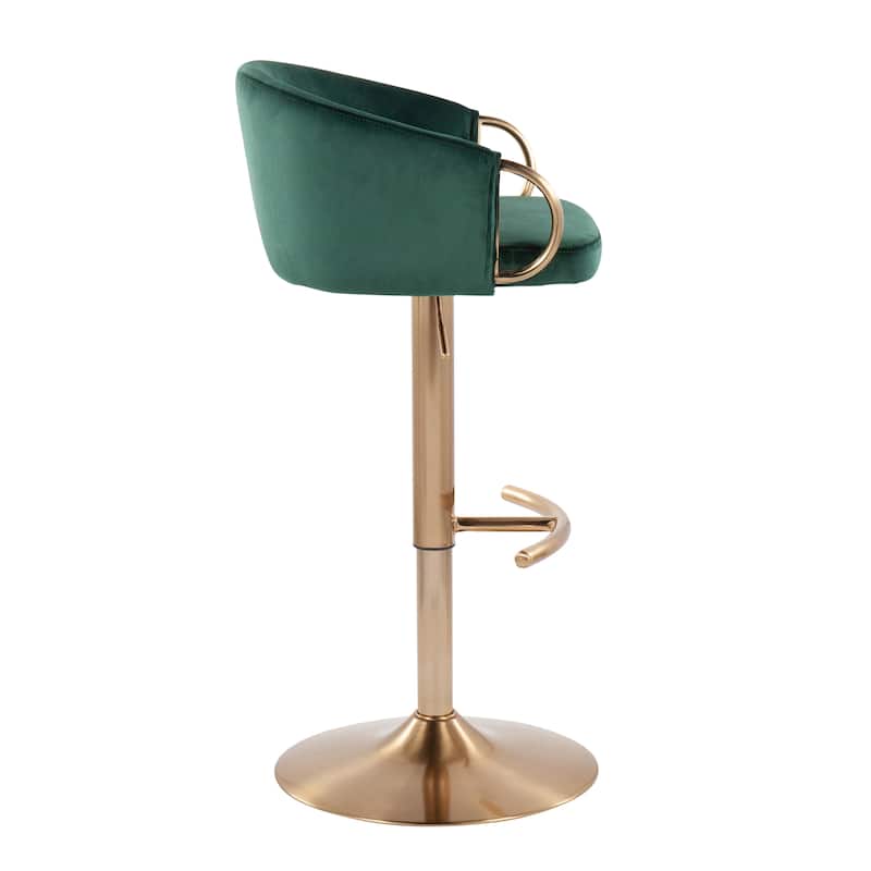 Silver Orchid Battista Adjustable Bar Stool (Set of 2)