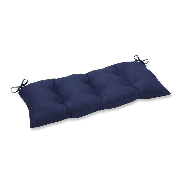 Shop 44” Summer Storm Indigo Blue Tufted Patio Swing Bench ...