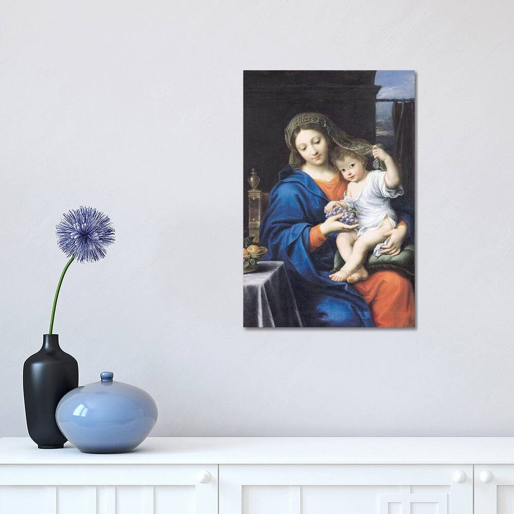 iCanvas "The Virgin of the Grapes, 1640-50 " by Pierre Mignard Canvas Print