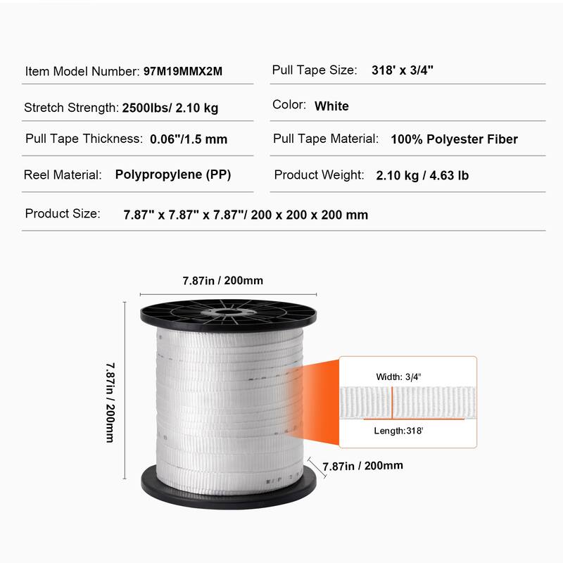 Polyester Pull Tape for Packaging, Gardening, Commercial Electrical, Conduit Work
