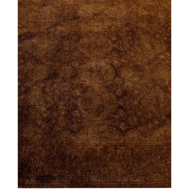 Overdyed One-of-a-Kind Hand-Knotted Area Rug - Brown - 2' 7" x 4' 0"