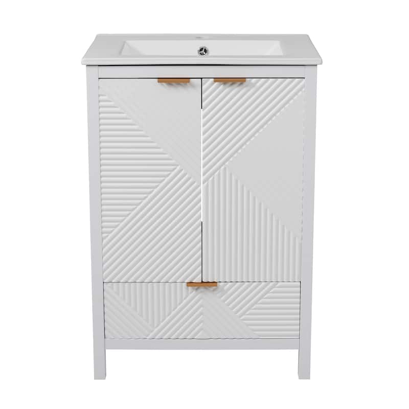 Christopher Knight Home - Seaford 24" Bathroom Vanity with Sink Combo & Single Faucet Hole
