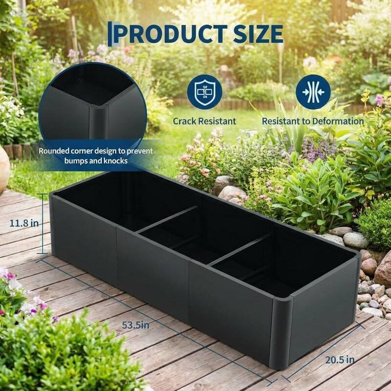 Metal Planter Box, with Drainage Holes