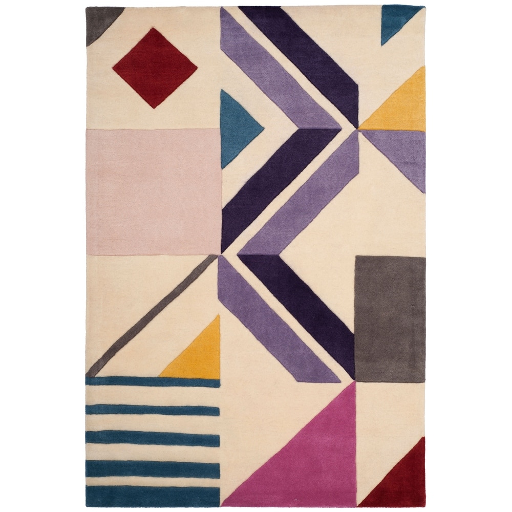 SAFAVIEH Handmade Fifth Avenue Dietlind Mid-Century Modern Wool Rug