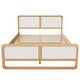 preview thumbnail 6 of 5, Modern Style Queen Size Solid Wood Platform Bed
