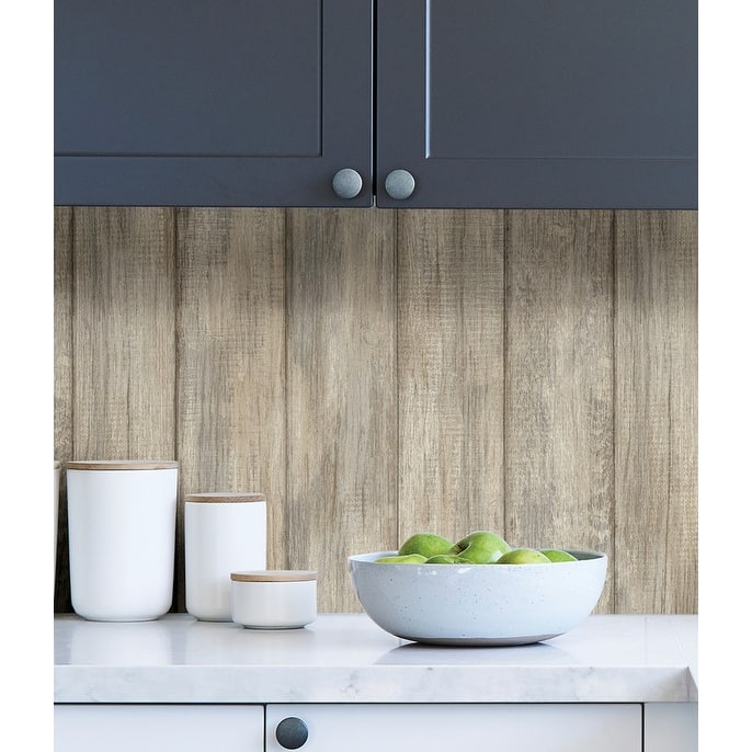 InHome Kennebunkport Plank Peel & Stick Wallpaper - 198in x 20.8in x 0.025in