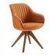 preview thumbnail 40 of 56, Art Leon Modern Wood Swivel Chair with Oak Legs