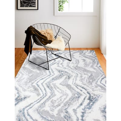 Bashian Foster Wh/Grey Contemporary Area Rug