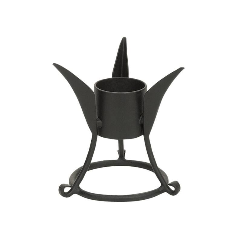Achla Designs Small Trestle Gazing Globe Ball Stand, 7.75 Inch Tall, Black Powder Coat Finish