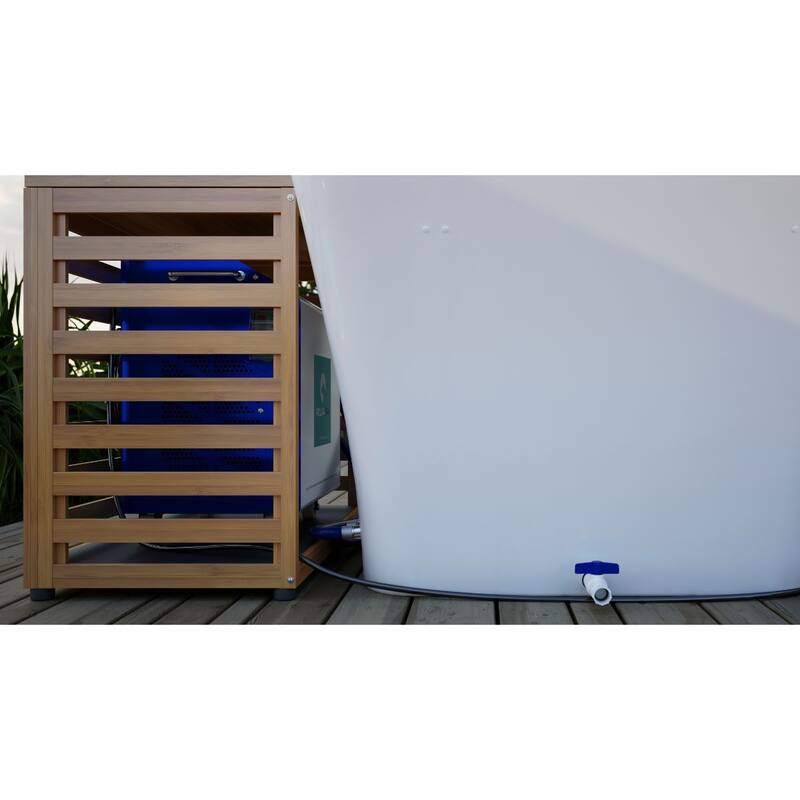 PULSE PolarSpa 67 inch Cold Plunge Tub with Chiller and Heater, Filtration System and Cover