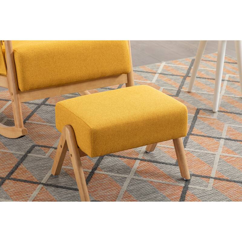 Rocking Armchair With Ottoman for Living Room