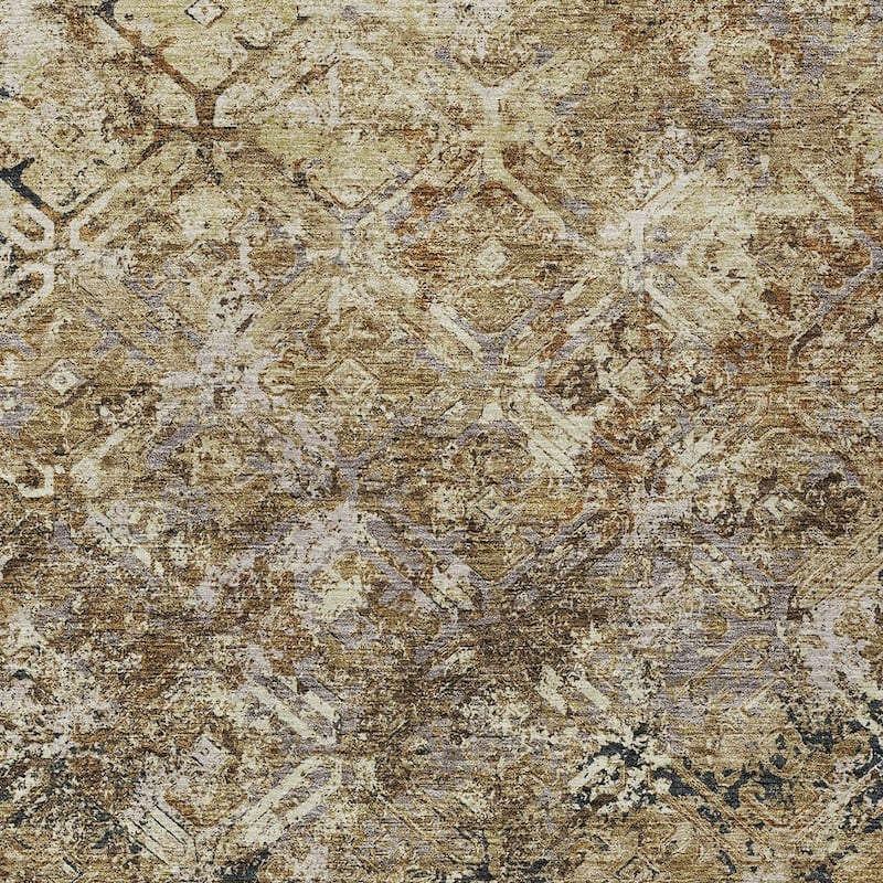 HomeRoots Geometric Transitional Rectangle Outdoor Rug