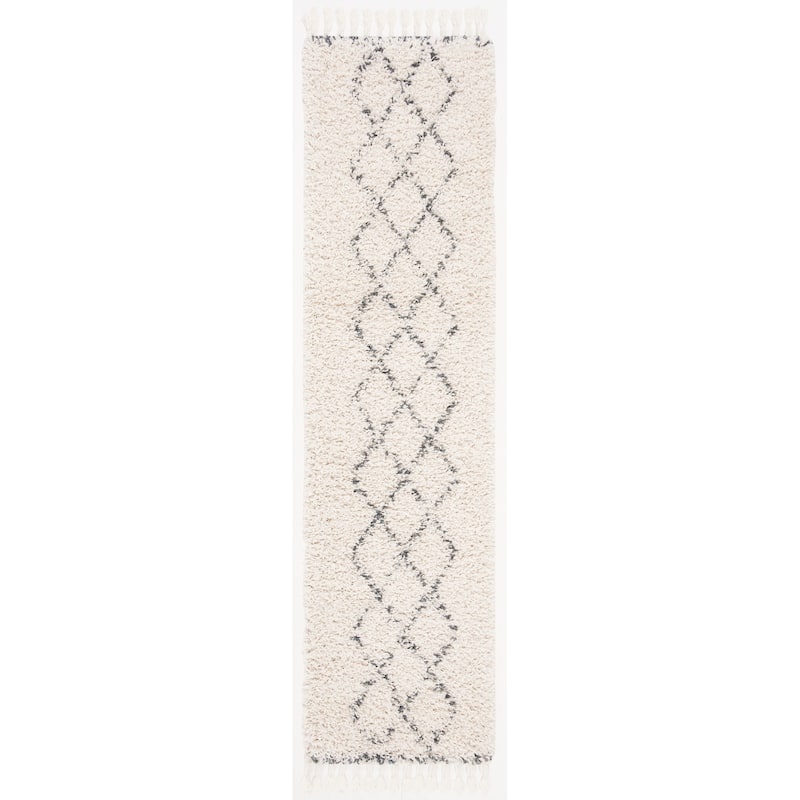 SAFAVIEH Pro Luxe Shag Dile Moroccan Tassel 2.4-inch Thick