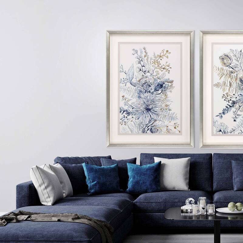 Royal Blue I Framed Art Giclee Under Glass