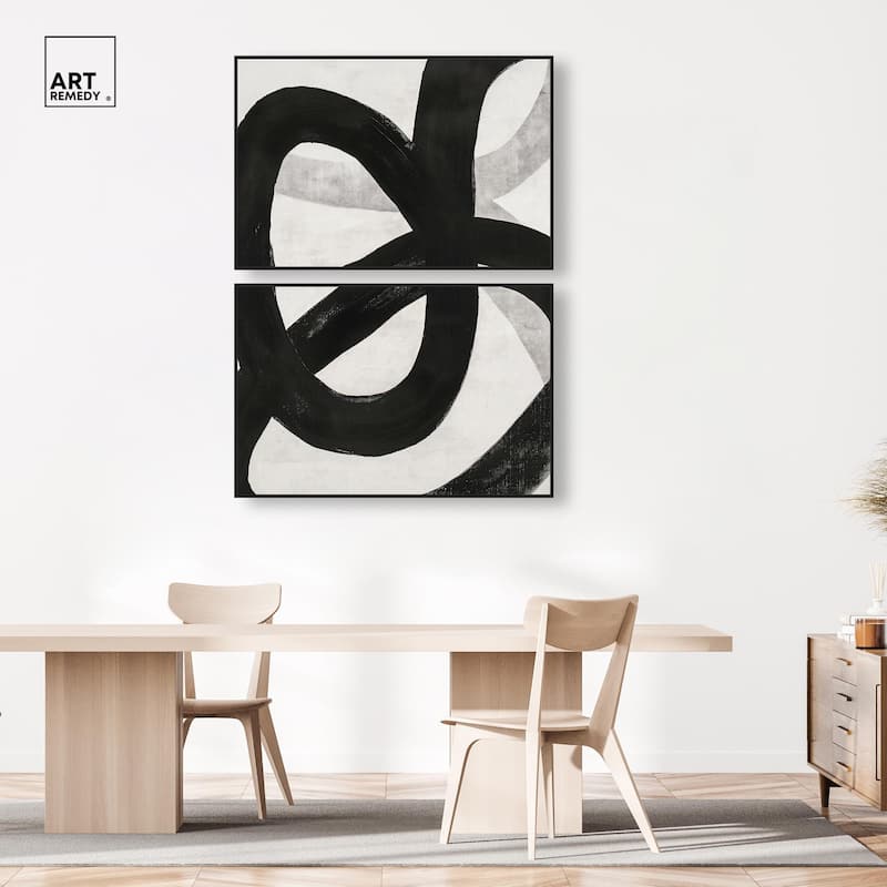 Infinite Loop I Canvas Set of 2 by Art Remedy