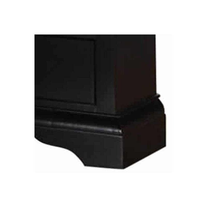 Black 2 Drawer 22 in. W Nightstand with Sturdy Hardware and Ample Storage