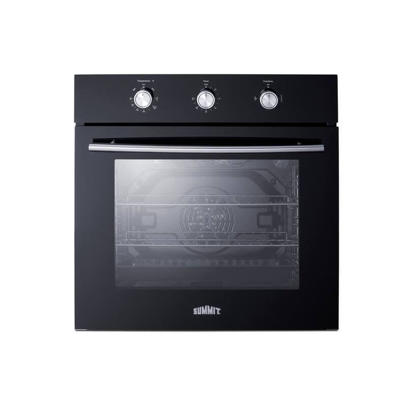 Summit SGW242LP 24" Wide 2.3 Cu. Ft. Single Oven with Lp Gas - Black