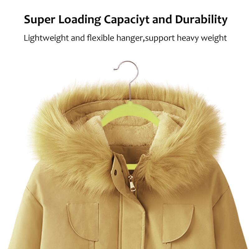 100 Pack Hanger Sets Heavy Duty Velvet Hangers Non Slip &Ultra Thin, Six Colors Option Clothes Hangers