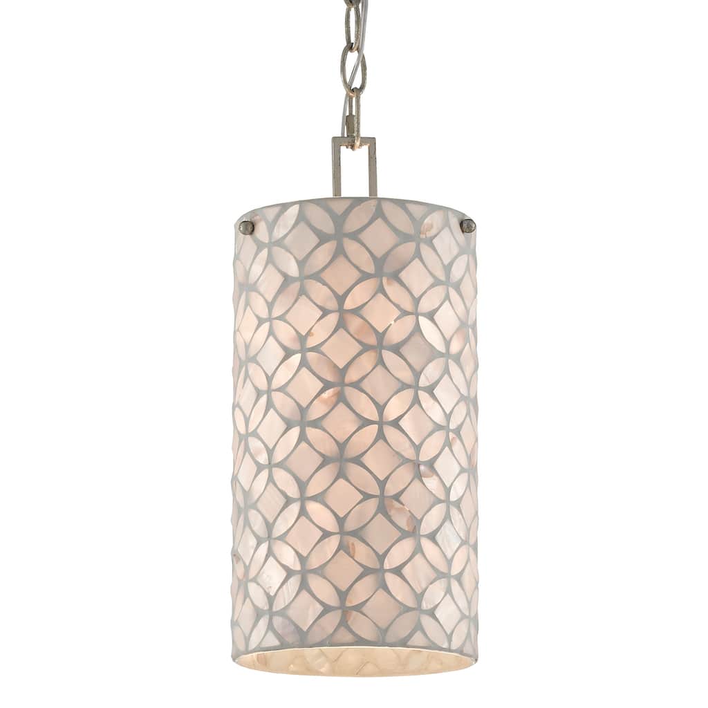 Currey & Company Ellison Pendant - 15"h x 6.25"dia