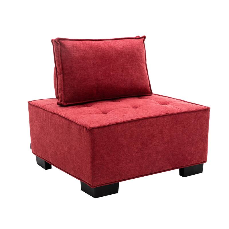Modern Upholstered Living Room Chairs Set of 2